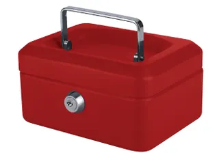 Geldkist Quantore 150x115x80mm rood - 2