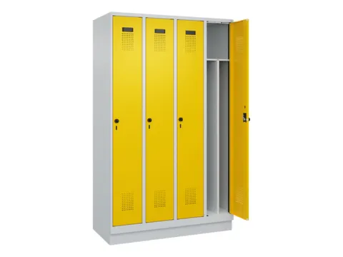locker voor scheiding van kleding,HxBxD 1950x1200x500mm,4vak