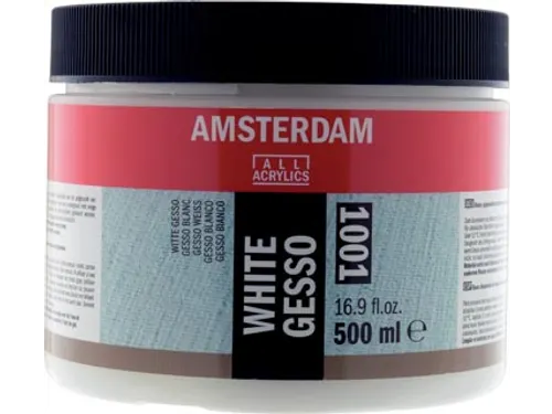 Witte Gesso, Fles Van 500 Ml