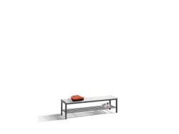 omkleedbank,LxD 1500x400mm,kunststof lijsten lichtgrijs,romp RAL7035