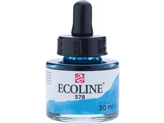 Ecoline waterverf 30 ml hemelsblauw (cyaan) - 2