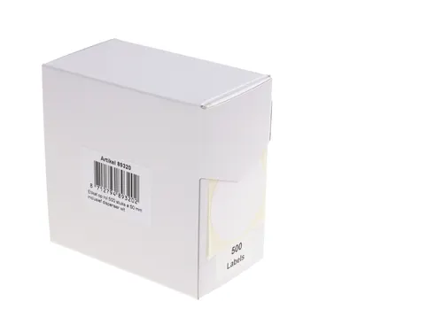 Etiketten Op Rol 50mm Wit Met Dispenser 500 Stuks