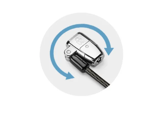 ClickSafe 2.0 3-in-1 Keyed Laptop Lock (Master Keyed FT)