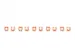 Clips couleur pour câbles RJ45 Orange 100 pièces