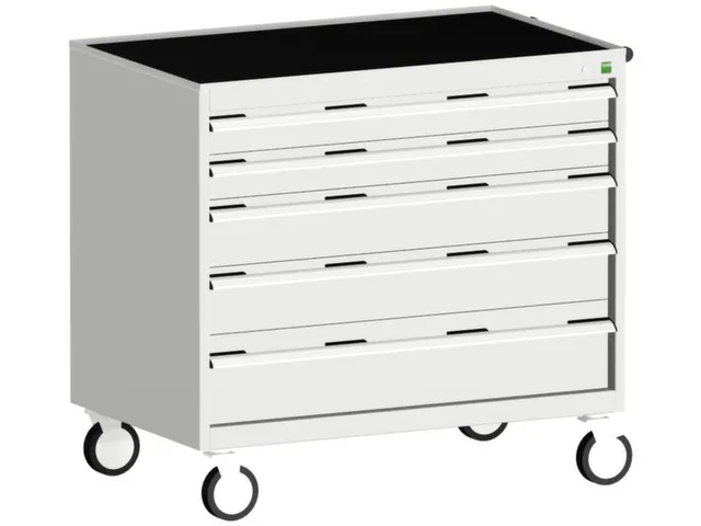 ladekast HxBxD 980x1050x650mm 5laden romp RAL7035 front RAL7035