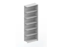 kantoorstelling aanbouwveld HxBxD 2200x756x335mm 6 OH Stalen Ral7035