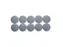 Magneet MAUL Solid 38mm 2500gr grijs 10 stuks