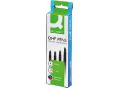 OHP Marker Medium Permanent Assorti 4 Stuks