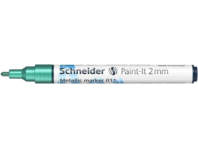 Metallic marker Schneider Paint-It 011 2mm groen metallic