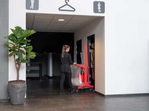 Vikan Hygiene vuilniszakhouder voor HyGo Mobile Cleaning Station grijs