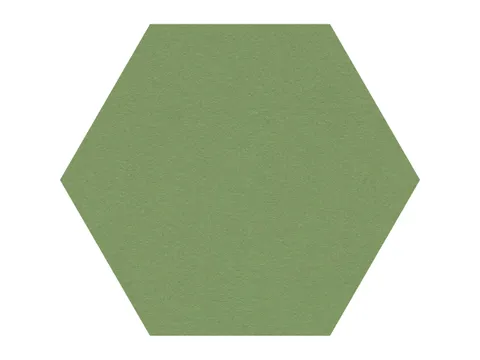 Prikbord Zeshoek Groen Kleur 2213 Bulletin Paneel Ø 60cm frameloos