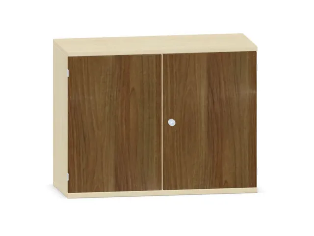 kantoorkast,HxBxD 770x1000x430mm,decor romp esdoorn,decor front noten