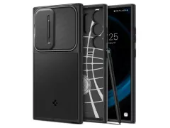 Coque Spigen Optik Armor pour Galaxy S24 Ultra noir