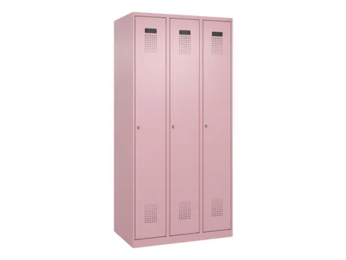 locker,HxBxD 1850x900x500mm,3vak,vak B 300mm,cil.-slot,staand op vloer