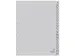 Intercal. a touches alphabetiq ECO Kangaro A4 gris carton 180gr 4 perf