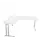 bureau in vrije vorm,HxBxD 740x1800x1600mm,vrije vorm,Bl-wit