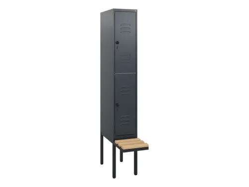 Dubbeldekse dekenkist,HxBxD 1950x300x815mm,1x2vak.,vak B 300mm