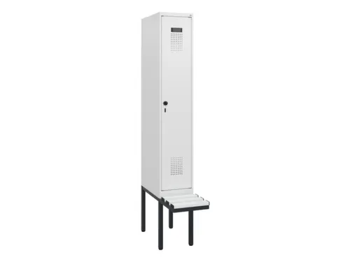 locker met bank,HxBxD 1950x300x815mm,1vak,vak B 300mm,draaigrendel