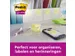 Memoblok 3M Post-it 622 Super Sticky 47.6x47.6mm geel 21 + 3 gratis