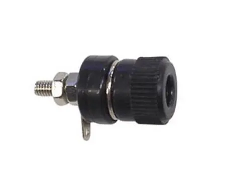 Bindposten 4mm Nikkel - Zwart