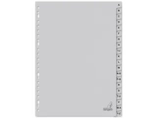 Tabblad ECO Kangaro A4 letters 180 grams grijs karton 23-gaats 20-deli - 1