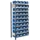 Bakkenstelling 2000x1000x400mm 40bakken PE blauw vakl. 125kg