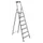 Lichte Universele Ladder 7treden Aluminium Kunststof