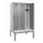 locker met bank,HxBxD 2120x1200x815mm,3vak,vak B 400mm,draaigrendel