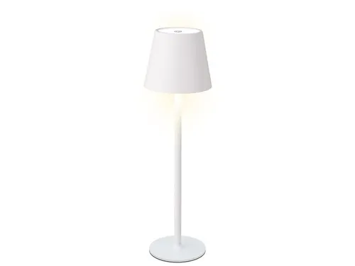 Tafellamp Lumineo led oplaadbaar steady buiten wit