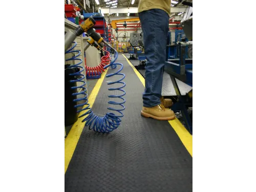 industriële mat,mat,LxB 1500x900mm,zelfblussend,PVC,geribd