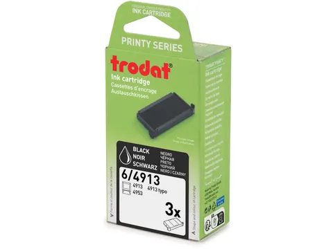 Trodat Vervangkussen voor stempel 4913 3 stuks Zwart
