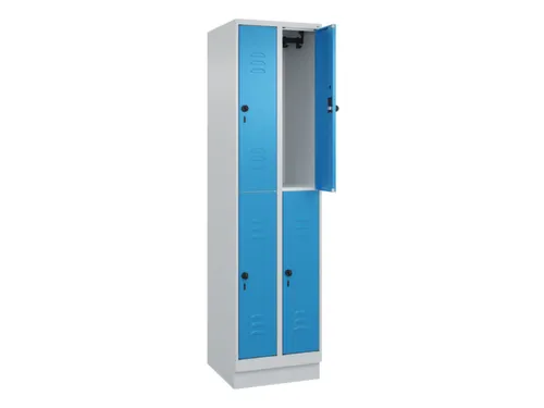 dubbeldekse locker,HxBxD 1950x500x500mm,2x2vak.,vak B 250mm