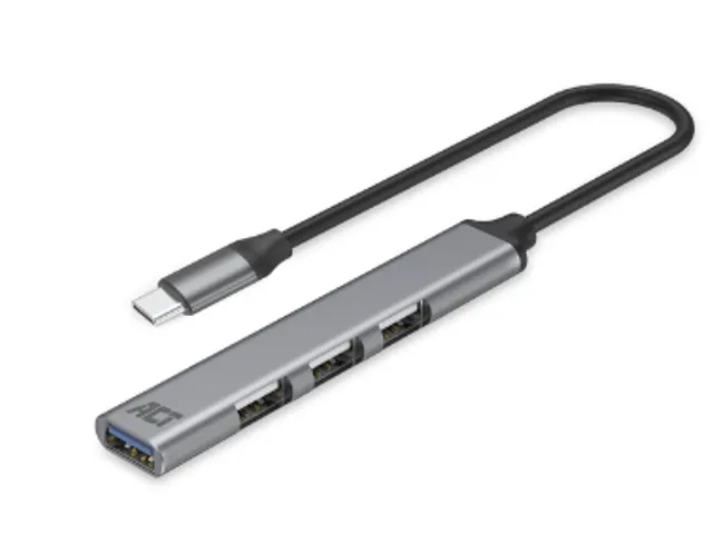 Hub ACT USB-C 3x USB-A 2.0 en 1x USB-A 3.0