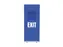 Roll-Banner 85x200 complete set met print "EXIT" Blauw