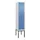 Z-garderobekast,HxBxD 2120x400x500mm,vak B 200/400mm,cil.-slot