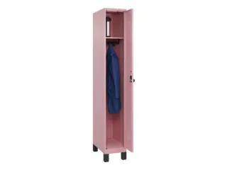 locker,HxBxD 1950x300x500mm,1vak,vak B 300mm,draaigrendel,voeten - 1