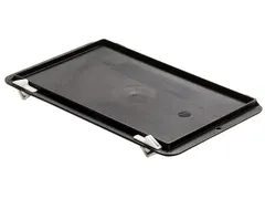 Sluitdeksel Voor Euronorm-stapelbak 75x300x200mm Zwart