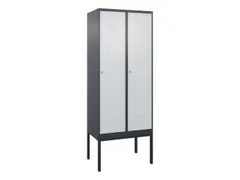 locker,HxBxD 2120x800x500mm,2vak,vak B 400mm,cil.-slot,voetonderstel