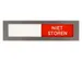 Infobord Deurbordje Niet Storen Groen Rood 150x40mm