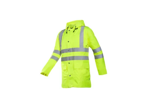 Sioen Monoray 198A hi-vis regenjas, fluo geel, maat S, per stuk
