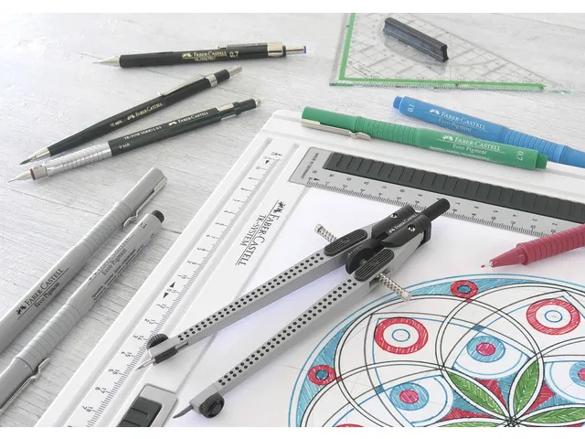 Tekenpenset Faber Castell Ecco Pigment 4-delig Etui