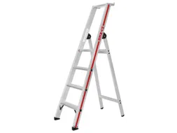 trapladder,eenzijdig,4treden,stand H 0,93m,balk L 1,7m,aluminium