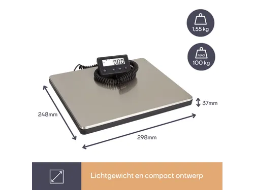 Digitale Postweegschaal Met Extern Display - 100kg / 10g