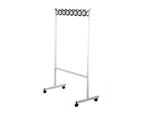 garderoberek,verrijdbaar,HxLxB 1700x550x1000mm,16haak,Staal/kunststof