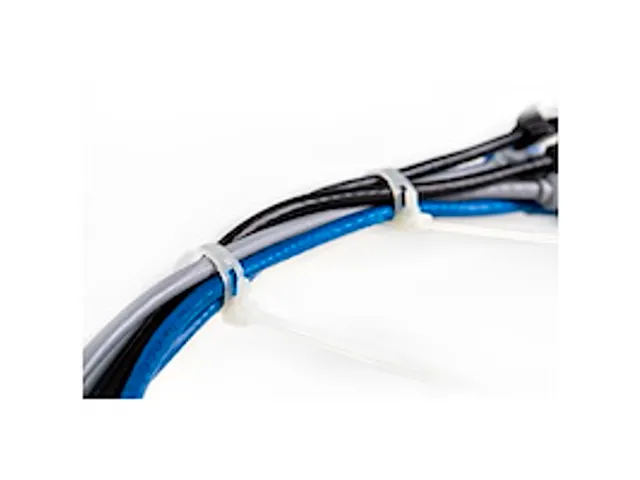 15cm Herbruikbare Kabelbinders wit nylon 100 stuks