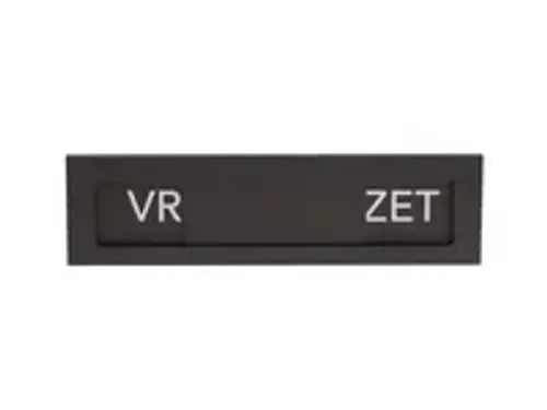 OUTLET Premium Schuifbord Zwart Wit Vrij Bezet 150x40mm