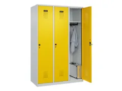 locker,HxBxD 1850x1200x500mm,3vak,vak B 400mm,draaigrendel