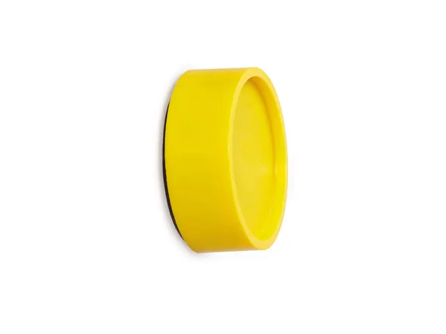 Aimant rond industriel Ø34mm jaune 10 pièces