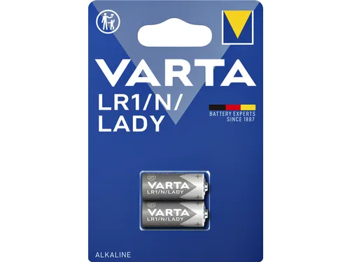 Batterij Varta LR1/N/Lady alkaline blister à 2 stuks