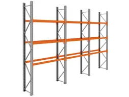 palletstelling,basis+2xaanbouw,HxBxD 3990x5875x750mm,vakl. 3000kg